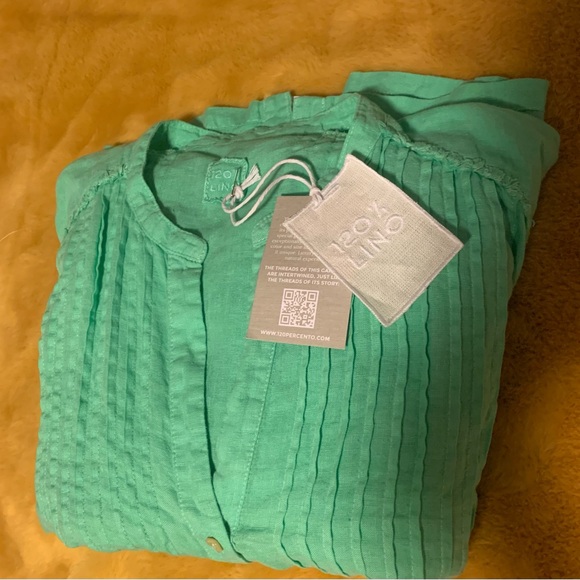 NWT 120% Lino Linen Dress - Picture 6 of 8